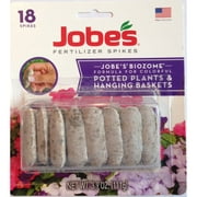 Jobe's Biozome Fertilizer Spikes for Potted Plants and Hanging Baskets, 18 Spikes