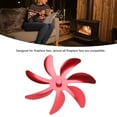 thumbnail image 3 of 7 Blades Aluminum Alloy Blade Stove Fan Fireplace Fan Blade Replacement, 3 of 8