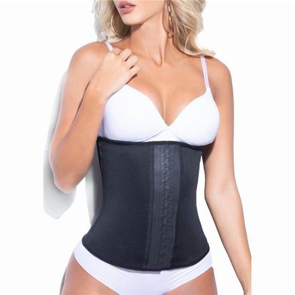 Siluet 6067S BK XL Latex Waist Cincher, Black - Extra Large