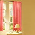 thumbnail image 7 of Light Filtering Sheer Curtains 2 Panel Set Semi Transparent Voile Window Drapes with Rod Pocket for Bedroom Living Room Dining Room Wedding Decor Backdrop Canopy, 7 of 7