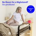 thumbnail image 2 of BedShelfie Bedside Shelf for Bunk Bed & Top Bunk, College Dorm Room Essentials, Loft Nightstand, Floating Bed Side Table Tray Storage, Dorm Room Decor (Flexfit Model, Natural), 2 of 5