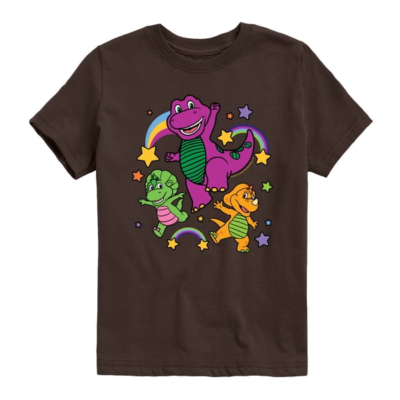 Barney - Group - Youth Boys Short Sleeve Graphic T-Shirt