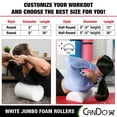 thumbnail image 7 of CanDo Jumbo Half-round White PE Foam Rollers for Exercise, Fitness, Muscle Restoration, Massage Therapy, Sport Recovery and Physical Therapy for Home, Clinics, Professional Therapy, 7 of 7
