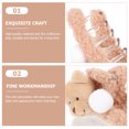 thumbnail image 2 of SEWCHICS Khaki Plush Hair Clamp 1Pack 4.3x2in Cute Design for Daily Use and Parties, 2 of 8