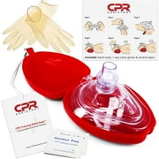 CPR Assistant CPR Mask & 1-way Valve Pocket Resuscitator Kit