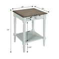 thumbnail image 4 of HomeStock Eclectic Exclusivity End Table with Drawer & Shelf, 18" x 18" x 24", Pine Wood, Multi-Finish, 1 Drawer & 2 Shelves for Storage, 4 of 5