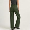 thumbnail image 5 of Kaemgyyd Jeans for Women High Waisted Loose Fit Pants Wide Leg Denim Trousers Casual Fall Fashion Denim Pants（Army Green,Large）, 5 of 7
