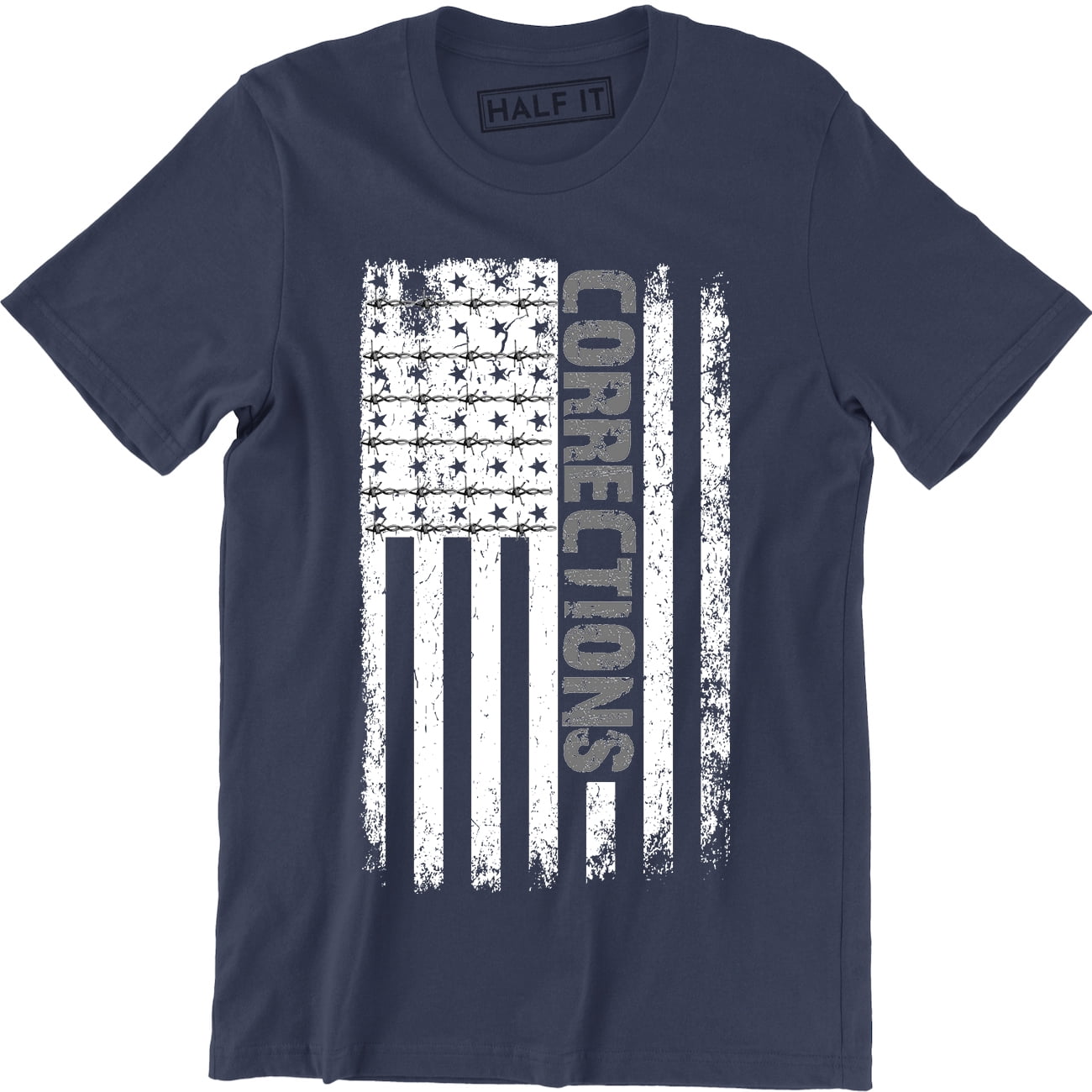 Corrections Correctional Officer - USA Flag Men's Gift T-Shirt ...