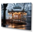 thumbnail image 2 of Designart "Wintry Carousel Landscape" Carousel Canvas Art Print, 2 of 7