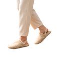 thumbnail image 7 of ZVNAΖH Women's Quilted Plush Closed Toe Slippers Winter Warm Fuzzy House Shoes with Slingback Strap Indoor Bedroom Slides, 7 of 7