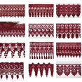thumbnail image 2 of 3" 4" 4,75" 4,5" 5" 5,75" 7,5" Robe de Mariée Brodée Dentelle Noire par Yard (UB052 3"), 2 of 2