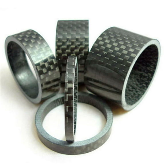 UNTERING 5Pcs Bike Spacer, Front Fork Washer Bike Spacers, Bike Stem Washer for Road Bike Mountain Bikes