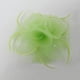 thumbnail image 5 of Flor Sombrero Fascinador Día de Las Mujeres Carreras de Bodas Pieza de Cabello Verde lima, 5 of 8
