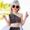 thumbnail image 4 of Kiijoy Girls Sequin Print One Shoulder Tank Top Fashion Sleeveless Crop Top, Sizes 4-6, 4 of 5