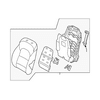 Genuine OE Hyundai Seat Back Assembly - 88302-D3010-T8R