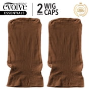(3 pack) Evolve Wig Cap Brown 2 Pack