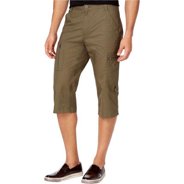 INC Mens Foster Messenger Casual Cargo Shorts, Verde, 31 I-N-C Carga