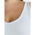 thumbnail image 5 of Terra & Sky Women's Plus Double V Neck Tank, 3-Pack, 5 of 8