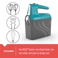 thumbnail image 7 of Black & Decker Helix Performance Premium Hand Mixer, 5-Speeds, MX610T, Teal, 7 of 7