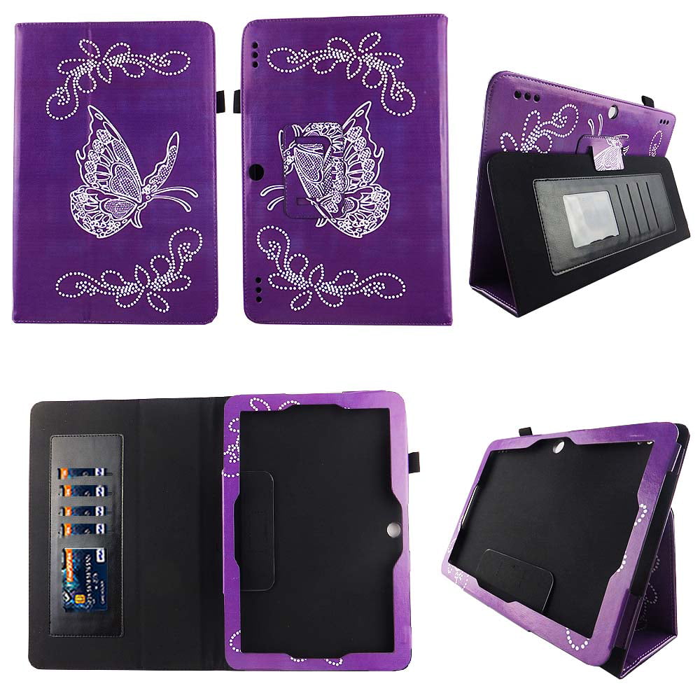 Butterfly Purple Insignia Flex 10.1 Inch Tablet NS-P10A7100 Case Slim ...