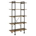 thumbnail image 4 of Acme Furniture OF00172 Nefo Bookshelf, Rustic Oak & Black, 4 of 5
