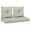 Beige+Polyester, variant on Outdoor Loveseat Cushion Set, 48 x 24 inch, Water Repellent Patio Furniture Cushions Replacement with Removable Cover(yellowish- white)