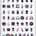 thumbnail image 4 of 35pcs-50pcs Colorful Stationery Stickers Retro Music Stickers Cool Vinyl Decals for Laptops Phones Suitcase, 4 of 9