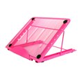 thumbnail image 1 of EeaseCA Adjustbale Notebook Bracket Support Steel Plastic Sprayed Portable Folding Computer Bracket Cooling Base Desktop Bracket Laptop Stand(Pink), 1 of 7