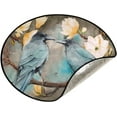 thumbnail image 5 of Bird Flower Fall Christmas Tree Mats Waterproof Tree Skirt, Autumn Theme Xmas Tree Stand Tray Mat Floor Protector Pad for Holiday Party Decoration, 28.3", 5 of 6