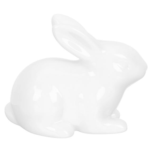 HEMOTON  Bunny Decoration Easter Decorations Beautiful Home Realistic Statue Baby