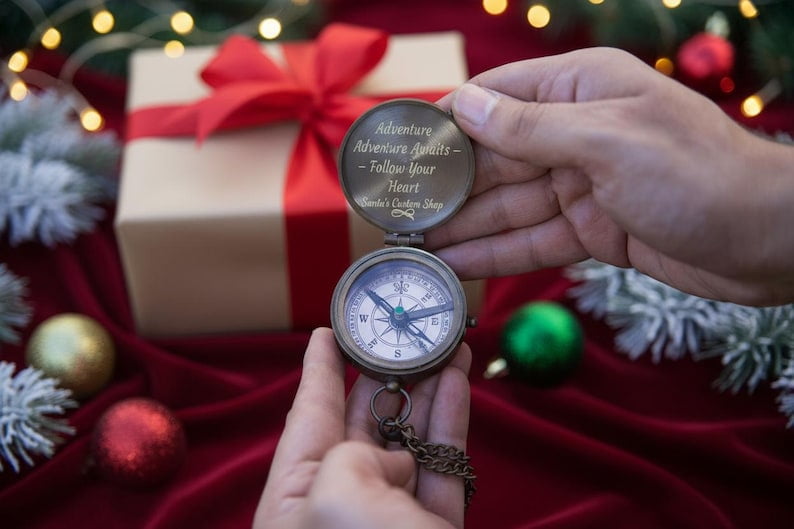 COMPASS, Customized Compass, Personalized Compass, Engraved Compass, Custom Compass, Functional Compass, Christmas Gift, Anniversary Gift