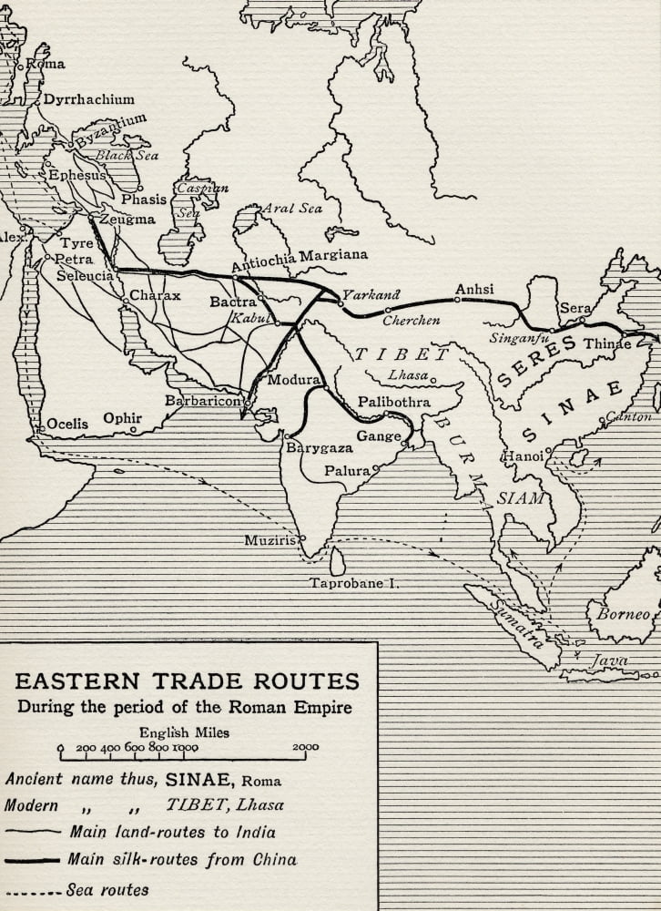 Eastern Trade Routes During The Period Of The Roman Empire From The ...