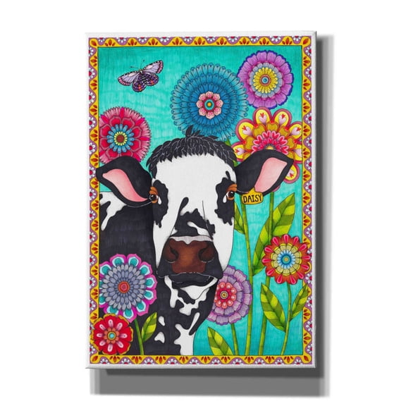 Epic Graffiti 'Dairy Queen' by Hello Angel, Giclee Canvas Wall Art, 18"x26"