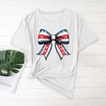 thumbnail image 2 of Camisas de Manga Corta para las Mujeres Moda Casual Impresión Cuello Redondo Suéter Tee Blusas, 2 of 6