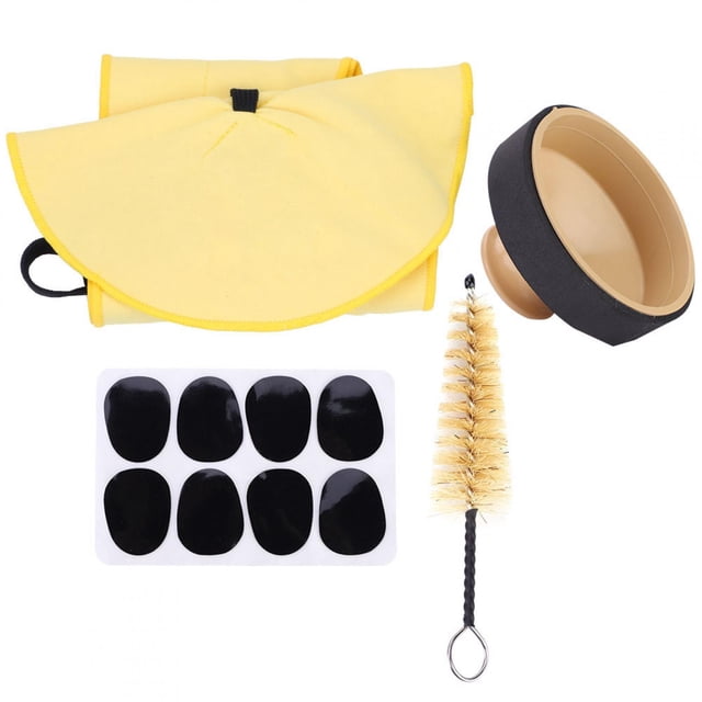 Paño de limpieza con cepillo y almohadillas de sordina SLADE 4 en 1 para kits de saxofón alto