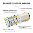 thumbnail image 2 of Flash Stop Lamps Flashing Car Tail Brake Light para automóviles Motocicleta (Amarillo) Sywqhk Accesorios para autos y motos, 2 of 2
