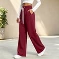 thumbnail image 5 of LIaqionyy Sweatpants for Womens Lounge Baggy Fashion Comfy Joggers Workout Pant Fall Winter Trousers with Pockets, 5 of 8
