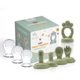 thumbnail image 1 of Set de alimentador de frutas para bebé Minie Joo de silicona libre de BPA, 9 piezas, 1 of 8