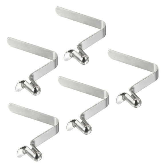 Uxcell 8x5mm Kayak Paddle Snaps Hollow Button Single Pin Lock Tube Spring Clips for Tent Pole, 5 Pack