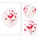 thumbnail image 5 of Juego de globos de Halloween de 50 Uds. De 12 pulgadas, globos decorativos de látex engrosados, globos complicados impresos con esqueleto de calabaza para fiesta, negro, blanco y naranja, 5 of 5