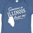 thumbnail image 4 of Inktastic Someone in Illinois Loves Me Boys or Girls Baby Bodysuit, 4 of 5