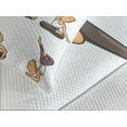 thumbnail image 4 of Ambesonne Sports Theme Quilted Bedspread Set 3 Pcs, Happy Young Lady Gym, Queen Size, Taupe White and Dark Peach, 4 of 5
