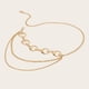 thumbnail image 4 of Cinturón de cadena de cintura de moda perfecl para mujer 2 capas dorado, 4 of 5