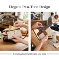thumbnail image 4 of Womens Wallet Small Leather Blocking Tri Fold Large Capacity Compact Card Holder with Zipper Pocket 2 Id Window Office Supplies Multi Purpose Use Writing Supplies Desk Supplies Craft Supplies, 4 of 9