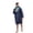 Blue with Aqua Lining, variant on ALLEN & MATE 100% Waterproof Adult Changing Robe, Oversized Long Sleeve Swim Parka, Windproof Winter Coat for Surf Outdoors