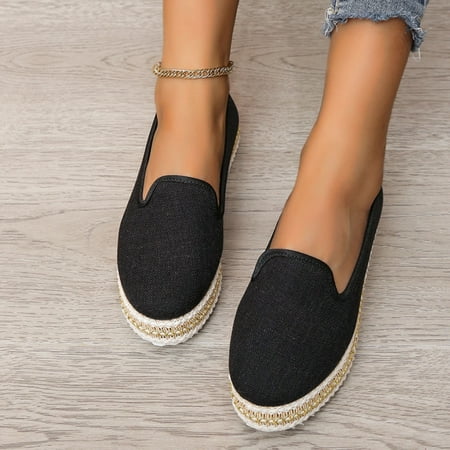 

Aayomet Casual Dress Shoes for Women Wide Width Casual Shallow Solid Mouth Single Fashion Shoes Platform Shoes Women s Color Black 8