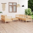 thumbnail image 2 of vidaXL 8 Piece Patio Lounge Set Honey Brown Solid Pinewood, 2 of 25