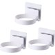 thumbnail image 1 of soportes para secador de pelo montado en la pared, soporte de montaje para secador de pelo, estante para secador de pelo con ventosa autoadhesiva, para dormitorios, baños, peluquería (blanco), 1 of 5