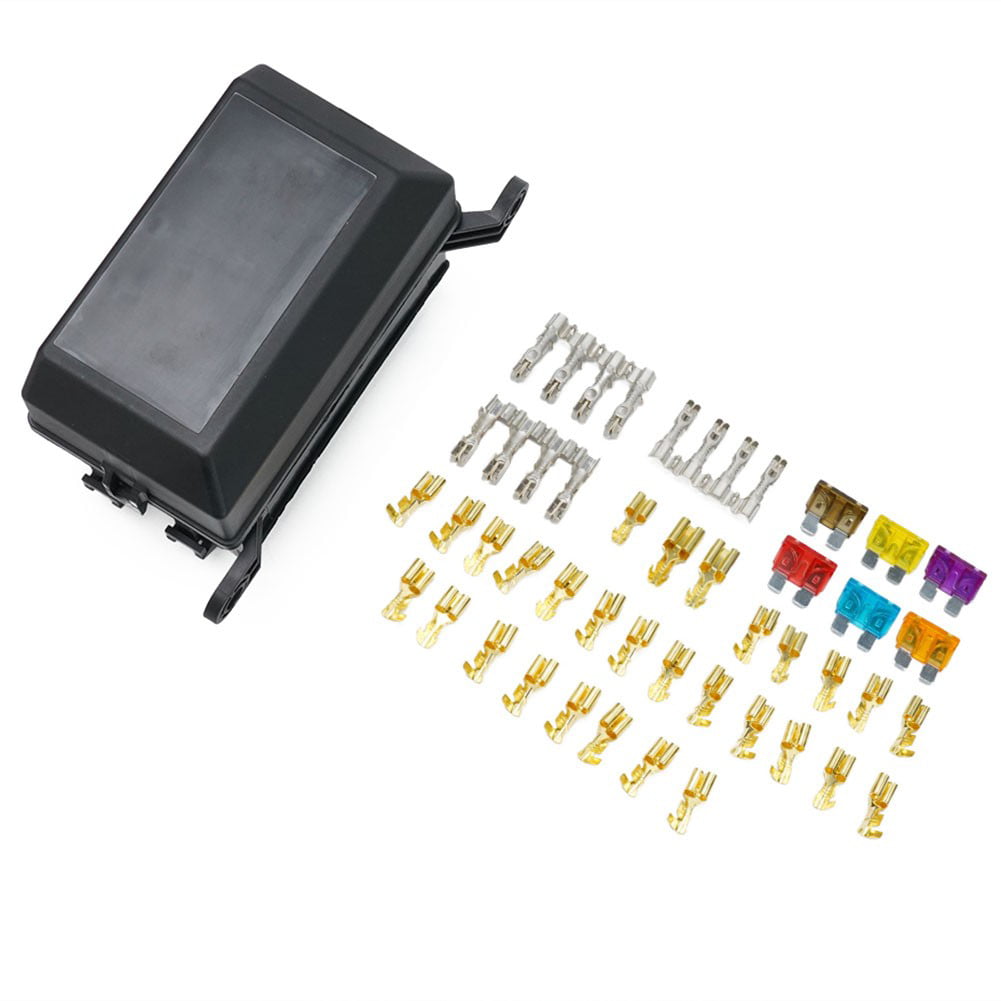 Universal Way Blade Relay Fuse Holder Box With Spade Terminals For Car  Marine