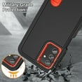 thumbnail image 6 of TECH CIRCLE for Samsung Galaxy A13 5G Case, Anti-Drop Hybrid Heavy Duty Protective Phone Cover Shockproof Rugged Military Bumper Tough Kickstand Cover for Samsung Galaxy A13 5G 6.5" 2021, Black+Orange, 6 of 8